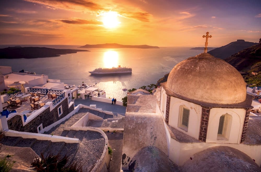 Kiklad Adaları cruise santorini